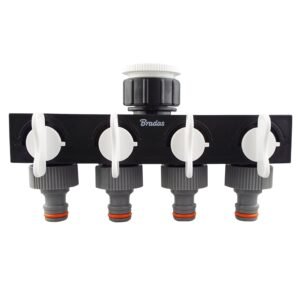 4-Way Splitter with Valves WL Garden Hose Connection Set Free Shipping