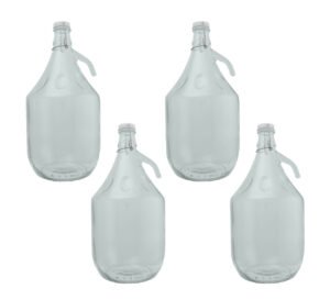 Glass Demijohn 5L 4 Pack Swing Top Cap Home & Garden Free Shipping