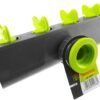 4-Way Splitter with Valves Lime Garden Hose Connection Set Free Shipping 19
