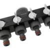 4-Way Splitter with Valves WL Garden Hose Connection Set Free Shipping 17