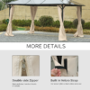 Gazebo Sidewalls 4-Pack for 3x4m Outsunny – Privacy Panels Lifestyle & Decor Free Shipping 29