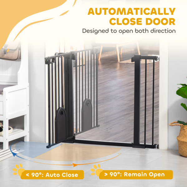 Pet Safety Gate Extra Wide 75-103 cm, Locking, Black for Stairs Horse & Petcare Free Shipping 13