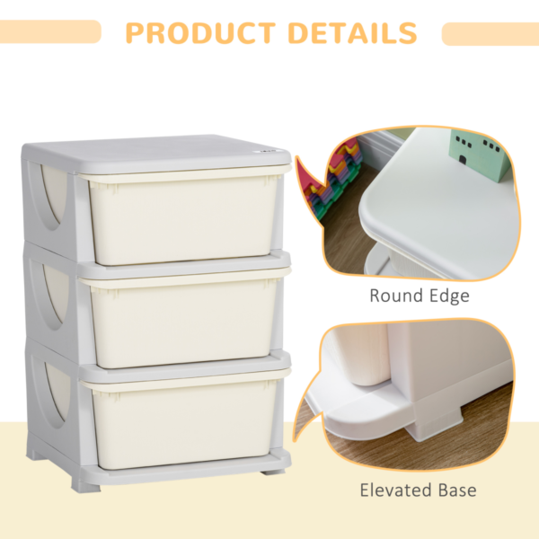 Kids Storage Unit with Three Drawers – Vertical Cabinet Home & Garden Free Shipping 13