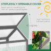 Cold Frame Greenhouse Wooden 90x52x50cm Grey Indoor Outdoor Greenhouses & Cold Frames Free Shipping 29