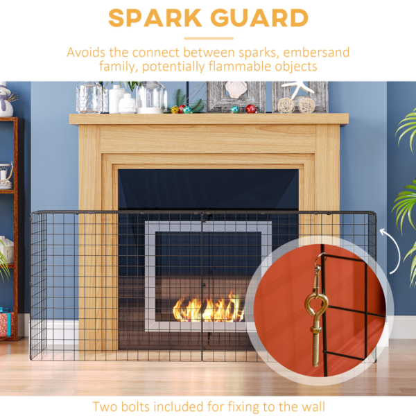 Extendable Fireguard Screen Black for Child and Pet Safety The Extendable Fireguard Screen provides a reliable barrier to help protect children and pets from fireplaces and hot surfaces. Easy to set up and store, its simple design blends with any home decor. – Keeps children and pets at a safe distance from fires – Extendable width fits a variety of fireplace openings; adjustable without tools – Easy to assemble and reposition; no tools required – Sturdy construction for everyday use; durable frame with smooth operation – Neutral, modern design that matches most interiors; folds flat for compact storage Care: Wipe clean with a damp cloth. Home & Garden Free Shipping 13