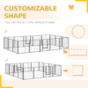 Puppy Play Pen 16 Panels Heavy-Duty 80cm H for Small & Med Dogs Dogs Free Shipping 29