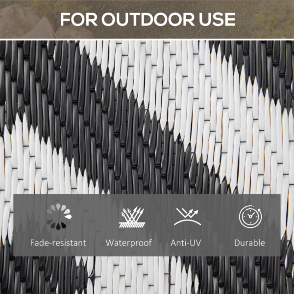 Outdoor Rug Reversible 152×243 cm Portable for RV Camping Lifestyle & Decor Free Shipping 13