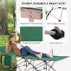 Outsunny Green Portable Camping Cot Bed – 190×68 cm, 150 kg Lifestyle & Decor Free Shipping 29