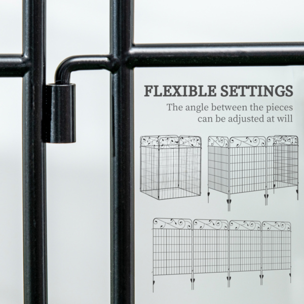 Garden fencing panels 4pc 43in x 11. 5ft flower bed border – garden tool & accessory uk palisades & lawn edging free shipping 13