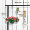 3-Tier Plant Stand with Hanging Hooks for Indoor/Outdoor Garden Decoration Garden Free Shipping 29