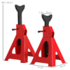 HOMCOM 3-Ton Axle Stands (Pair) Adjustable, Stable Pyramid Base Hand Tools & Accessories Free Shipping 29