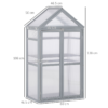 Cold Frame Greenhouse Polycarbonate Garden Grow Shelter Greenhouses & Cold Frames Free Shipping 29