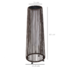 Garden Solar Lights: Woven Resin Wicker Lantern Auto On/Off