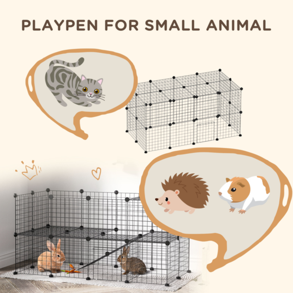 Pet Playpen DIY 36-Panel Cage for Rabbit, Guinea Pig, Chinchilla Small Animals Free Shipping 13