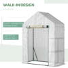 Greenhouse Portable Outdoor Plant Grow House with Shelves Greenhouses & Cold Frames Free Shipping 29