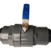 Pp female stopcock with stainless steel ball valve barb ends full flow valves free shipping