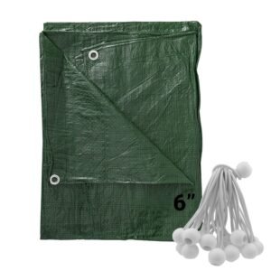 Green 6″ Bungee Ball Tarpaulin Ties – Heavy Duty Elastic Tarp Fasteners New Arrivals Free Shipping