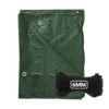 Green lightweight tarpaulin 1m x 1m with 10m of 6mm bungee rope kit new arrivals free shipping