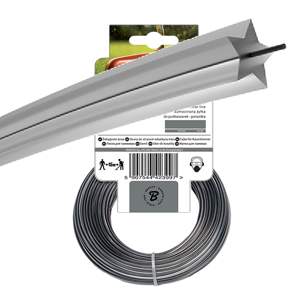 Strimmer Line Ripper Dual Star 2.4mm x 15m New Arrivals Free Shipping 5