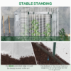 Walk-in garden greenhouse 200x76x150-168cm with roll-up door – walk-in garden greenhouse growing shelter uk greenhouses & cold frames free shipping 31