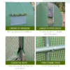 Walk-in Polytunnel Greenhouse 3x2m - Reinforced Steel Frame