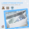 Wooden Toy Box & Storage Bench with Safety Rod – Grey for Kids Baby Free Shipping 31