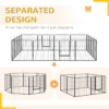 Puppy Play Pen 16 Panels Heavy-Duty 80cm H for Small & Med Dogs Dogs Free Shipping 31