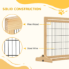Pet Gate Adjustable Wooden Freestanding Doorway Barrier Dogs Free Shipping 31