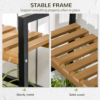 3-Tier Plant Stand with Hanging Hooks for Indoor/Outdoor Garden Decoration Garden Free Shipping 31