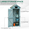Wood Tool Storage Cabinet – 3-Shelf Garden Shed Organizer Garden Free Shipping 31