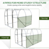 Walk-in Polytunnel Greenhouse 3x2m - Reinforced Steel Frame