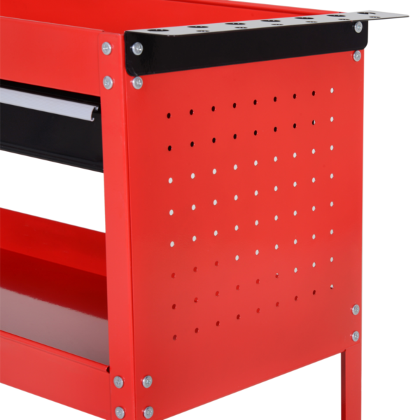 Tool Trolley Cart – 3-Tier Rolling Cabinet with Lockable Casters DIY Tools Free Shipping 17