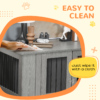 Dog Crate End Table for Extra Large Dogs – Indoor Grey Finish Horse & Petcare Free Shipping 33