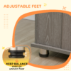 Dog Crate End Table for Extra Large Dogs – Indoor Grey Finish Horse & Petcare Free Shipping 35