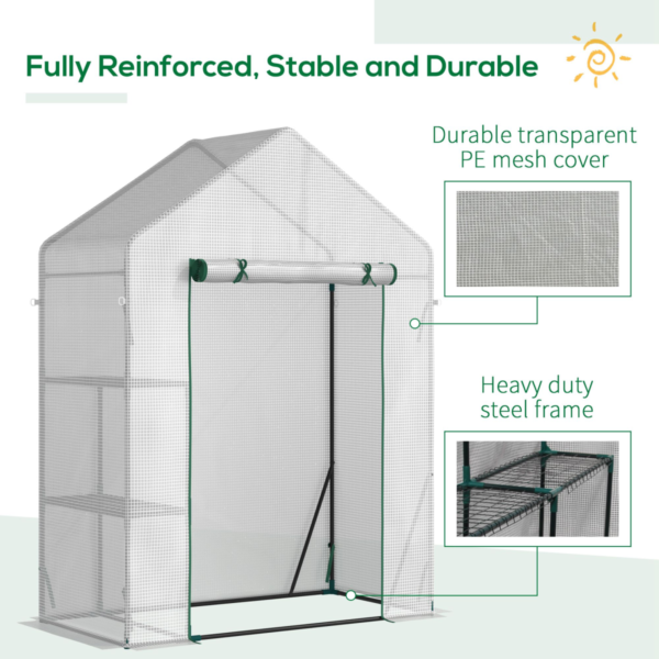 Greenhouse Portable Outdoor Plant Grow House with Shelves Greenhouses & Cold Frames Free Shipping 19