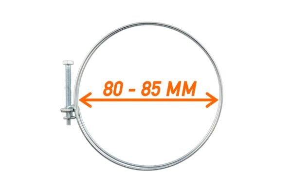 Double Wire Hose Clamp Galvanised 80mm-85mm Hose Clips Free Shipping 5
