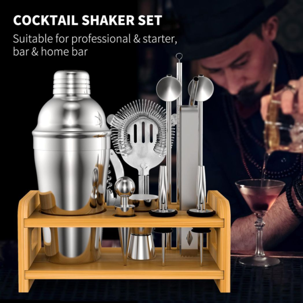 Cocktail Set 15pc Vinsani – Premium Barware Kit 1010052 Home & Garden Free Shipping 9