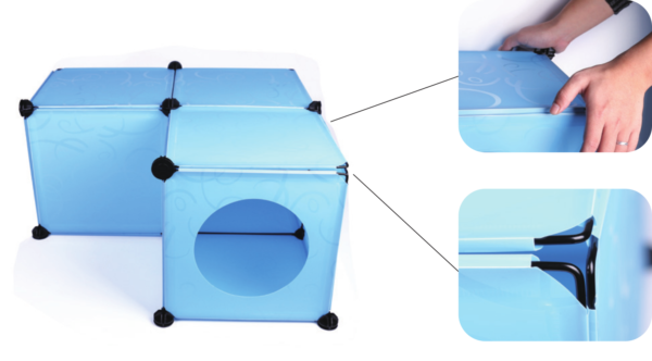 Kitty Cubby – Parts – Half-Snap White Ball Cats Free Shipping 23