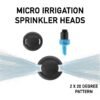 Antelco Winged Micro Spray Jet Assembled Strip Spray 2×20° Micro Irrigation Free Shipping 23