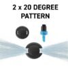 Antelco Winged Micro Spray Jet Assembled Strip Spray 2×20° Micro Irrigation Free Shipping 25
