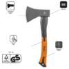 Universal Fiberglass Axe 800g Garden Tools Free Shipping 45