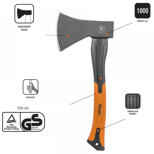 Universal Fiberglass Axe 1000g Garden Tools Free Shipping 13