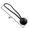 Black 4″ bungee ball tarpaulin ties – heavy duty elastic tarp fasteners bungee cords & ropes free shipping 23