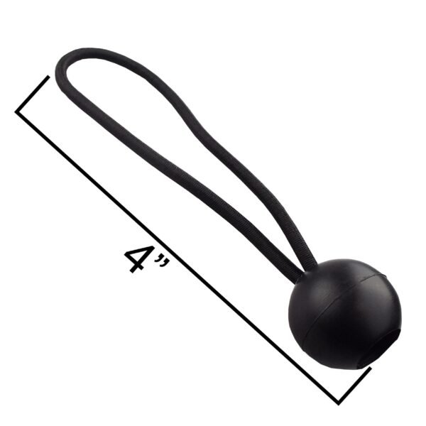 Black 4″ bungee ball tarpaulin ties – heavy duty elastic tarp fasteners bungee cords & ropes free shipping 7