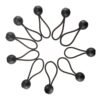Black 4″ bungee ball tarpaulin ties – heavy duty elastic tarp fasteners bungee cords & ropes free shipping 33