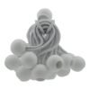 Silver xl-grade tarpaulin with 20 x 4″ bungee balls (white) tarp sets free shipping