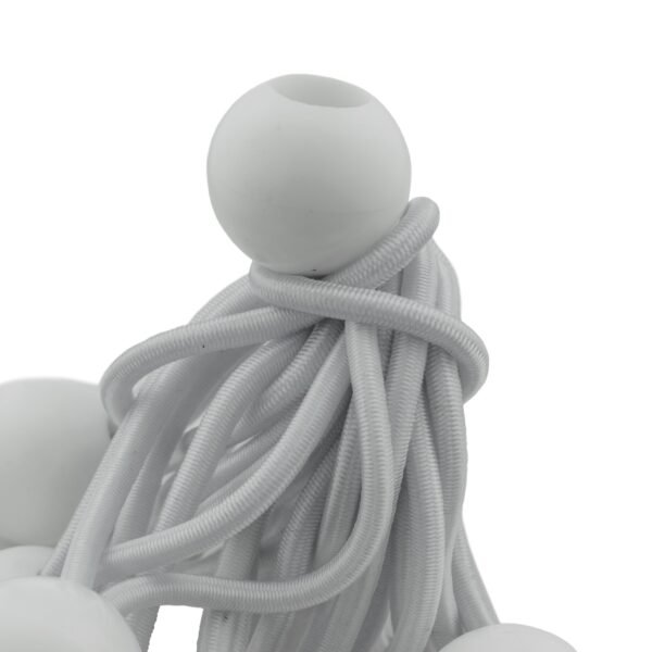 White 4″ bungee ball tarpaulin ties – heavy duty elastic tarp fasteners new arrivals free shipping 15