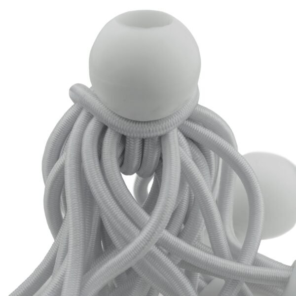 White 4″ bungee ball tarpaulin ties – heavy duty elastic tarp fasteners new arrivals free shipping 17