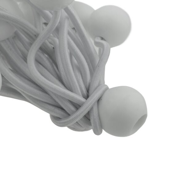 White 4″ bungee ball tarpaulin ties – heavy duty elastic tarp fasteners new arrivals free shipping 19