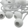 Silver 4″ bungee ball tarpaulin ties – heavy duty elastic tarp fasteners tarp sets free shipping